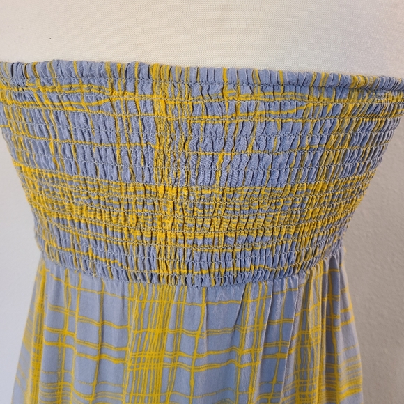 Anthro Maple Quilted Pastiche Silk Maxi Dress - Picture 5 of 11